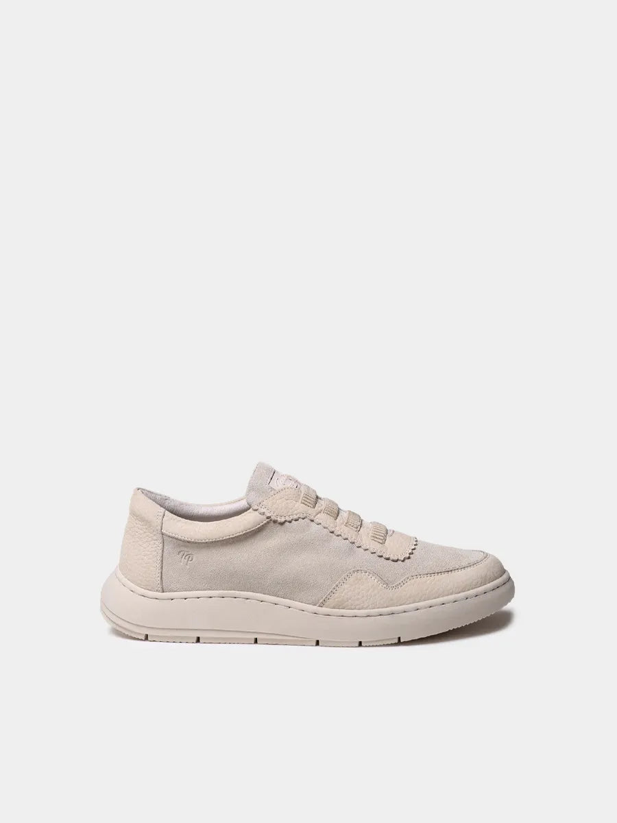 Zapatos con cordones mujer - Zapatilla deportiva de mujer en serraje bicolor | PRESTON - Toni Pons