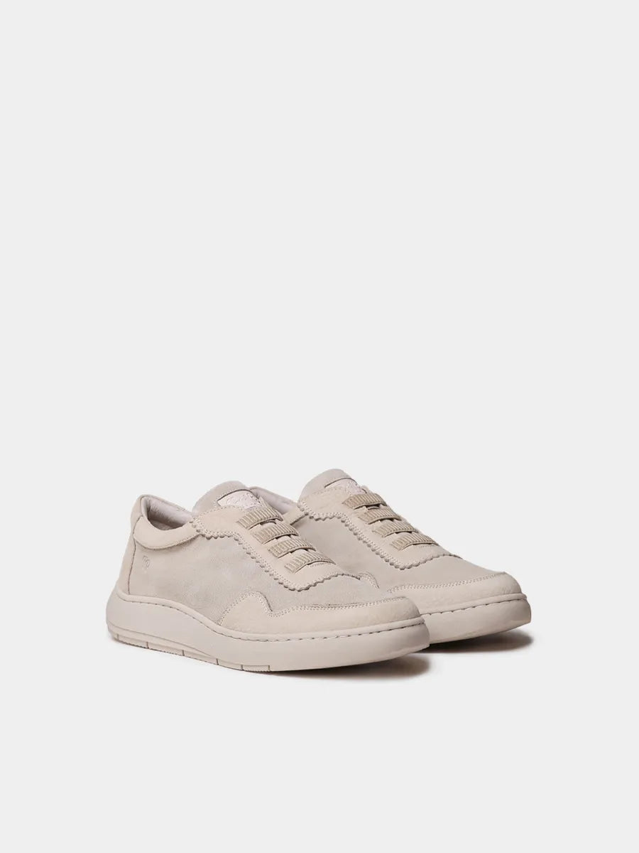 Zapatos con cordones mujer - Zapatilla deportiva de mujer en serraje bicolor | PRESTON - Toni Pons