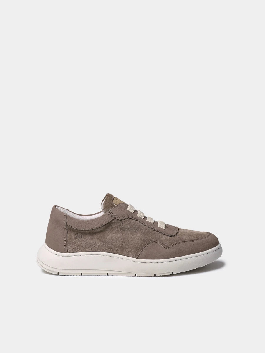 Zapatos con cordones mujer - Zapatilla deportiva de mujer en serraje bicolor | PRESTON - Toni Pons