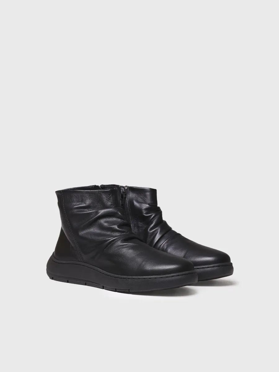 botines mujer - Botín de piel para mujer con cremallera lateral | PRETORIA  - Toni Pons