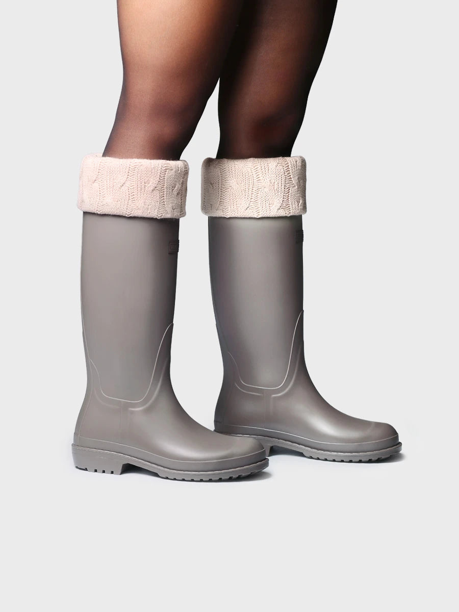 Botines mujer - Bota de agua alta con calcetín de punto para mujer | PUIGMAL - Toni Pons