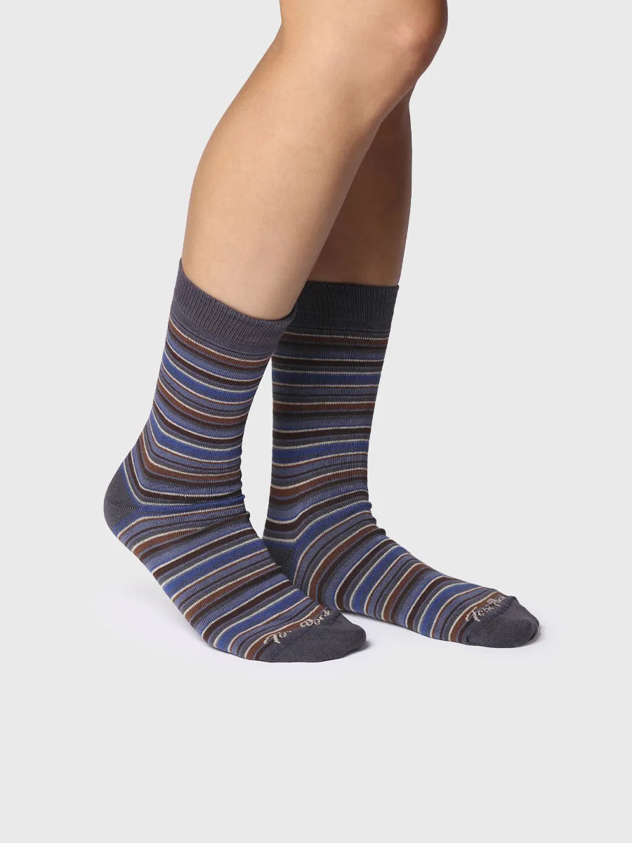 Complementos - Calcetines unisex en algodón a rayas | QUEL-BR - Toni Pons