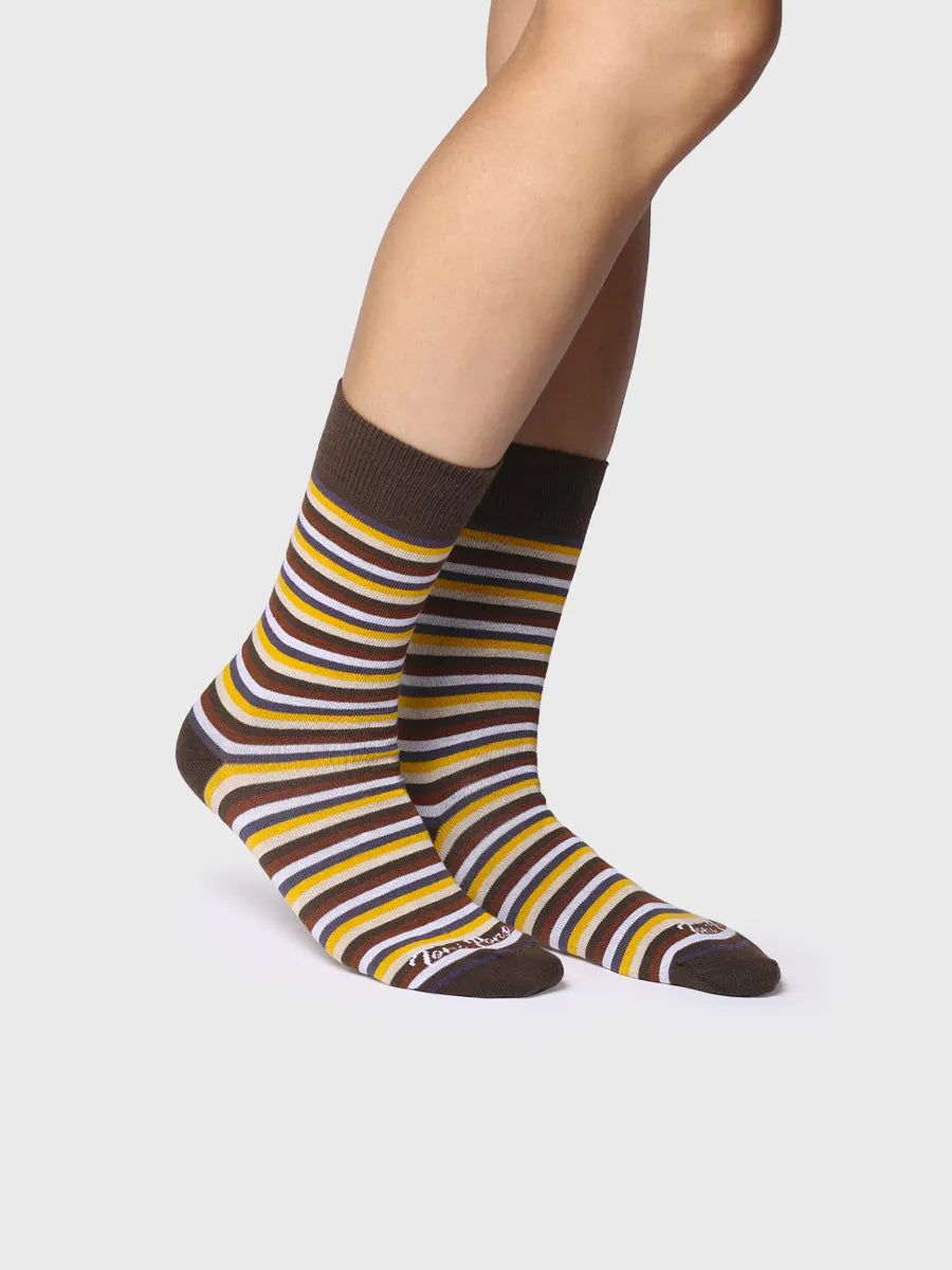 Complementos - Calcetines unisex en algodón a rayas | QUEL-BR - Toni Pons