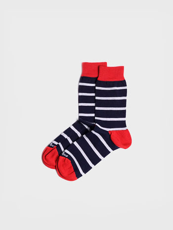 Complementos - Calcetines unisex en algodón a rayas | QUEL-BR - Toni Pons