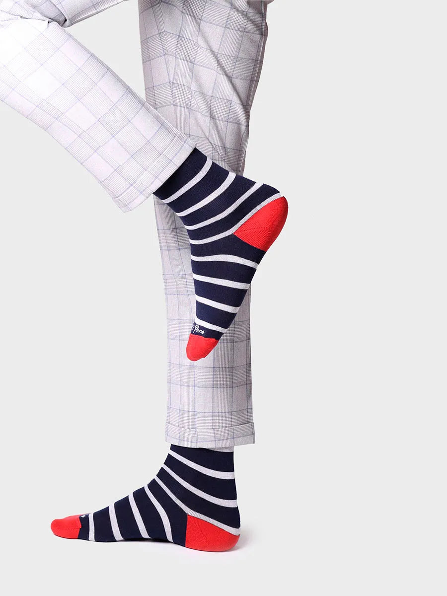 Complementos - Calcetines unisex en algodón a rayas | QUEL-BR - Toni Pons