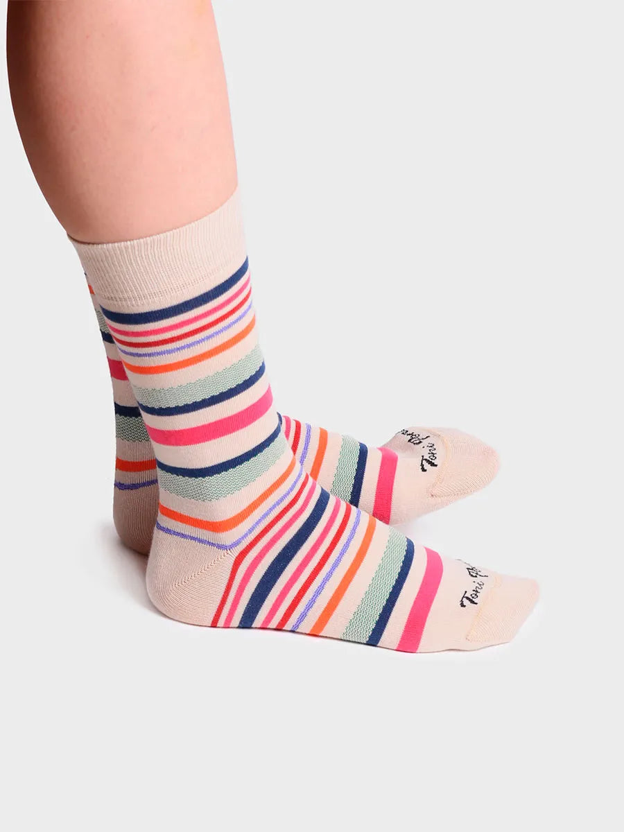 Complementos - Calcetines unisex en algodón a rayas | QUEL-BR - Toni Pons