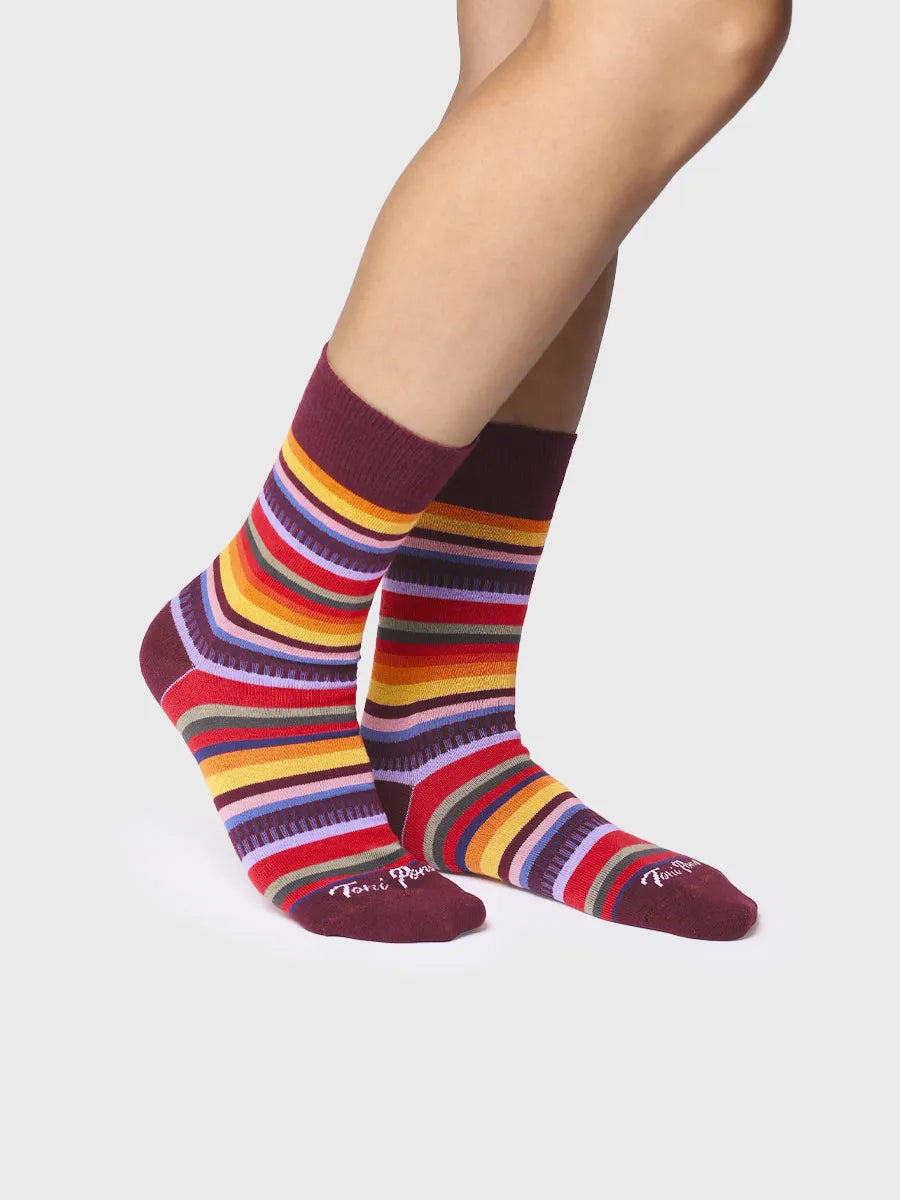 Complementos - Calcetines unisex en algodón a rayas | QUEL-BR - Toni Pons