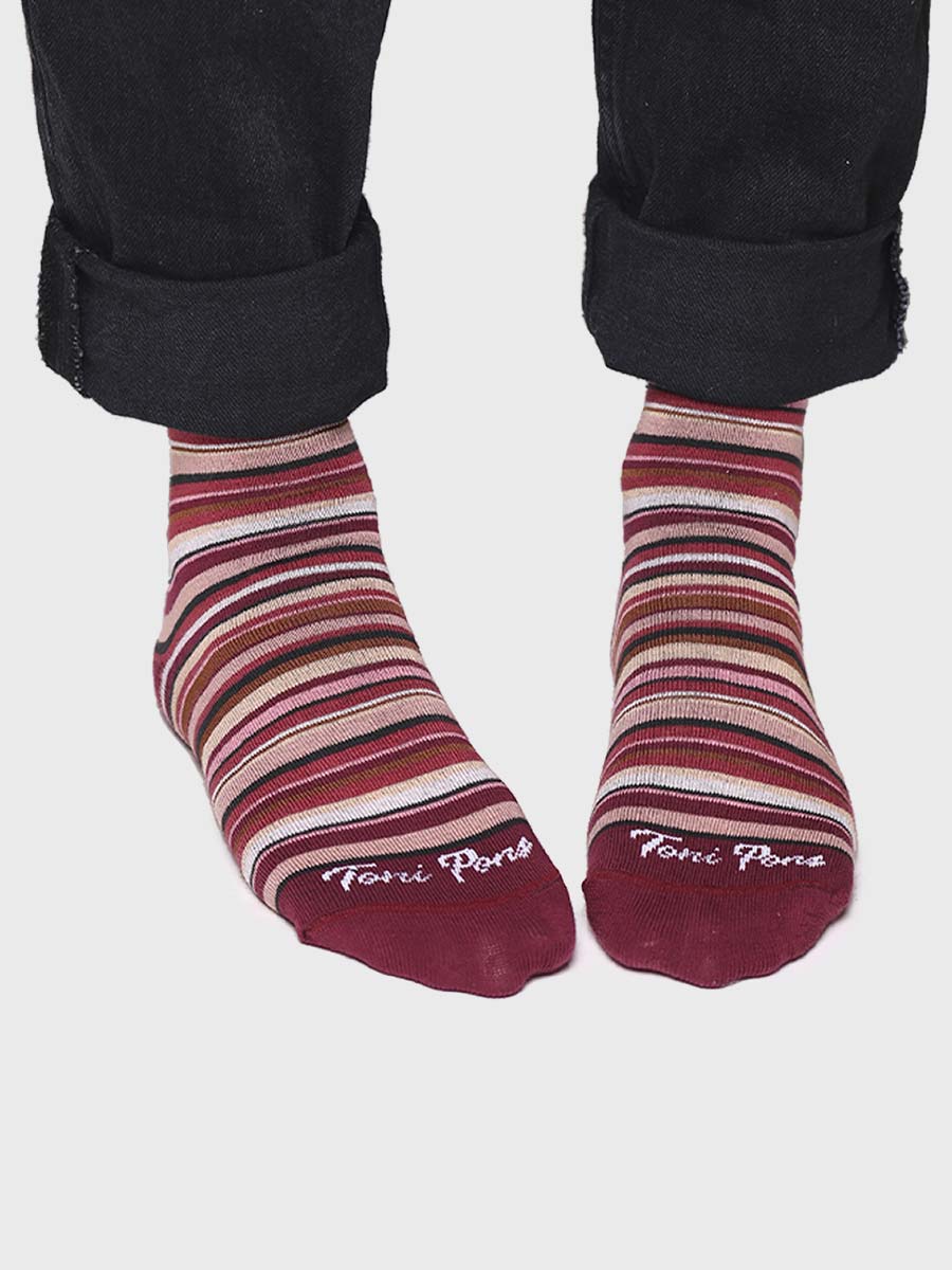 Calcetines unisex en algodón a rayas | QUEL-BR