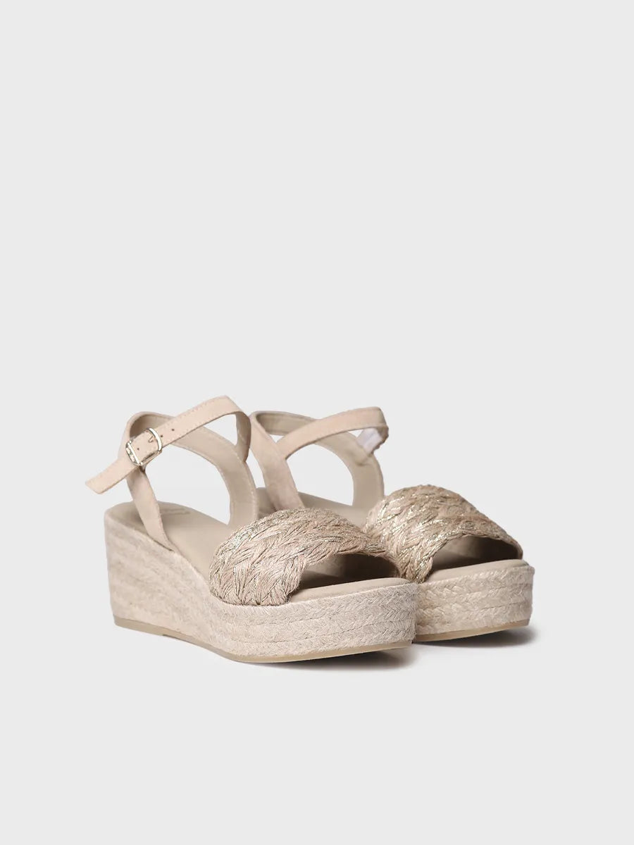 sandalias mujer - Alpargata de mujer en yute trenzado con cuña y hebilla | ROCIO-PH - Toni Pons