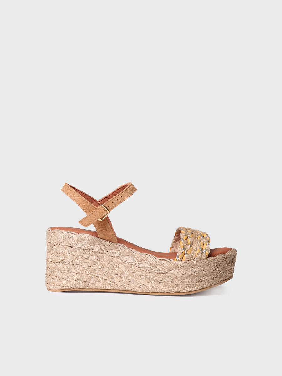 Alpargata mujer - Alpargata alta de mujer en yute y serraje  - Toni Pons