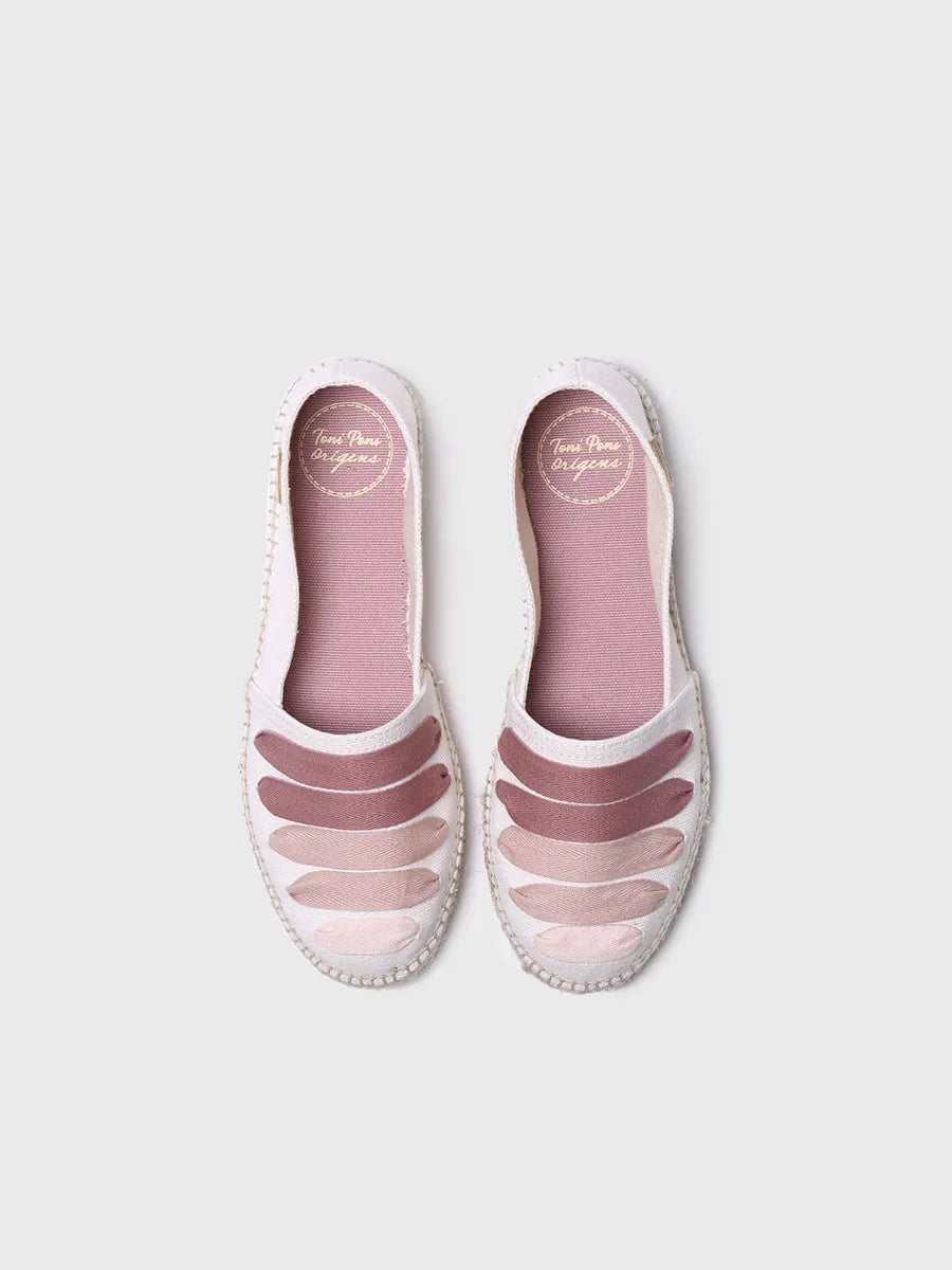 Alpargatas mujer - Alpargata plana con cintas para mujer | ROSE-CM - Toni Pons