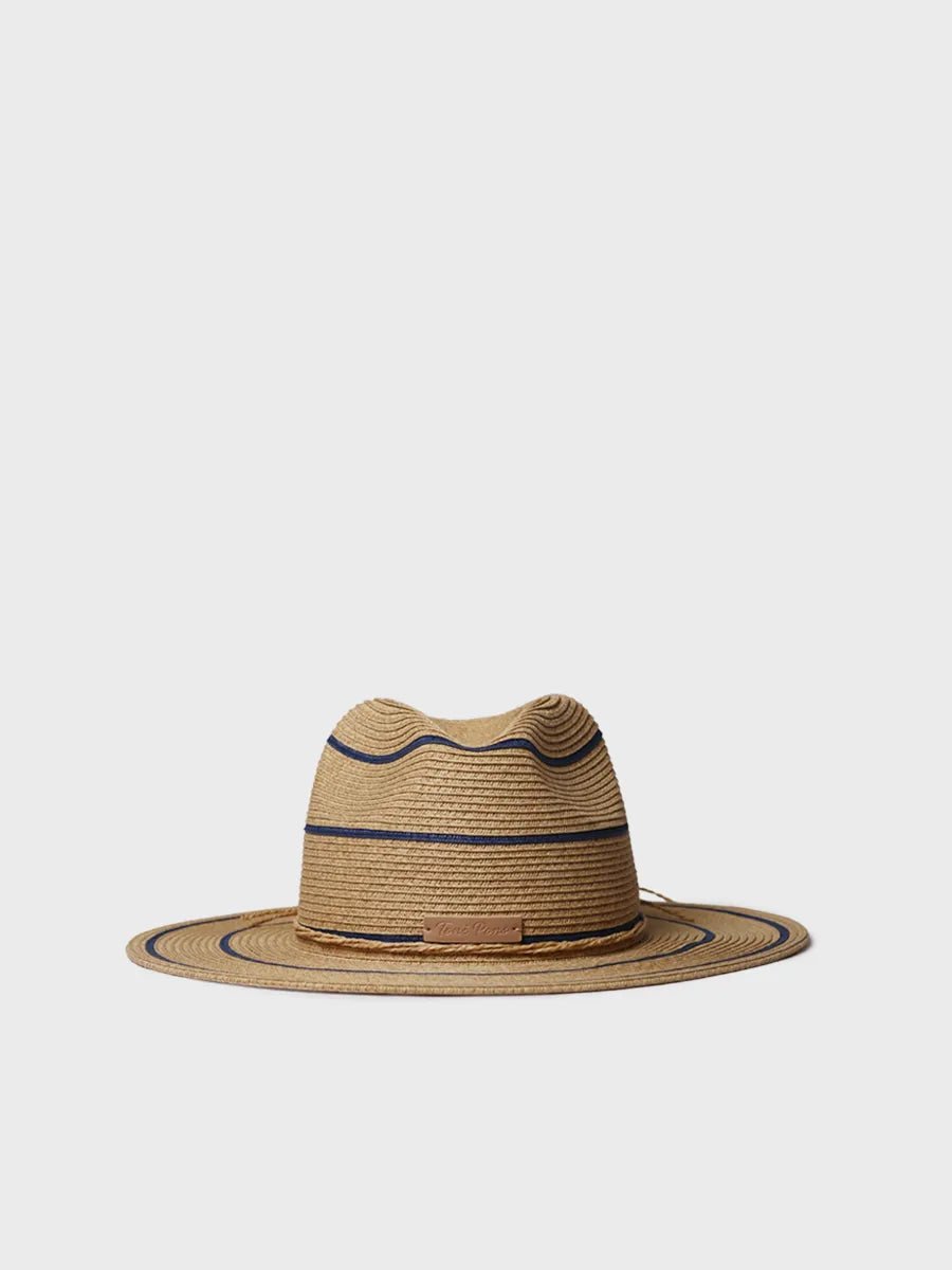 Complementos - Sombrero de paja tipo Panamá con rayas | SABRINA - Toni Pons