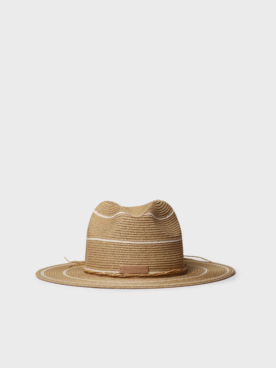 Complementos - Sombrero de paja tipo Panamá con rayas | SABRINA | - Toni Pons