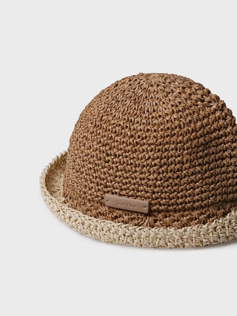 Complementos - Sombrero vegano en crochet de papel | SANDRA - Toni Pons