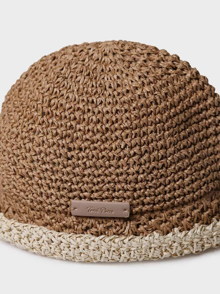 Complementos - Sombrero vegano en crochet de papel | SANDRA - Toni Pons
