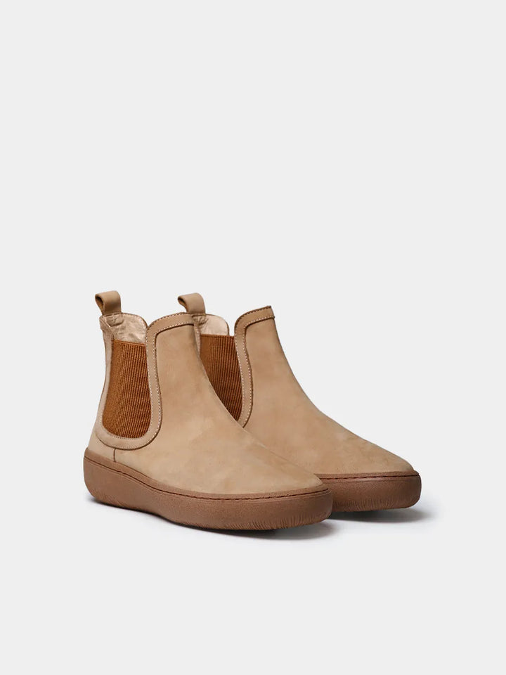 Botines mujer - Botín para mujer en piel nobuk con elásticos laterales | SERRA - Toni Pons