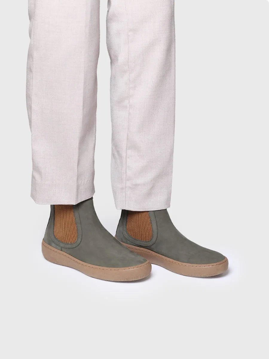 botines mujer - Botín para mujer en piel nobuk con elásticos laterales | SERRA  - Toni Pons