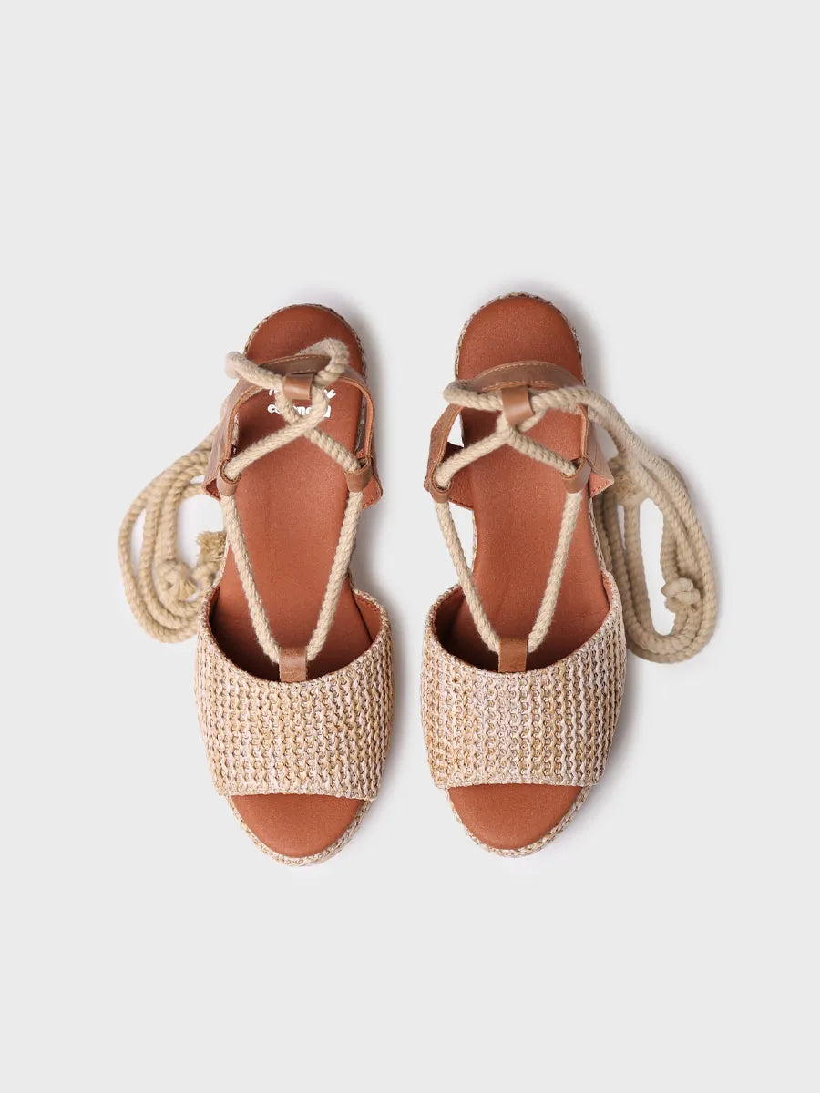 Alpargata mujer - Alpargata alta de mujer en rafia  - Toni Pons