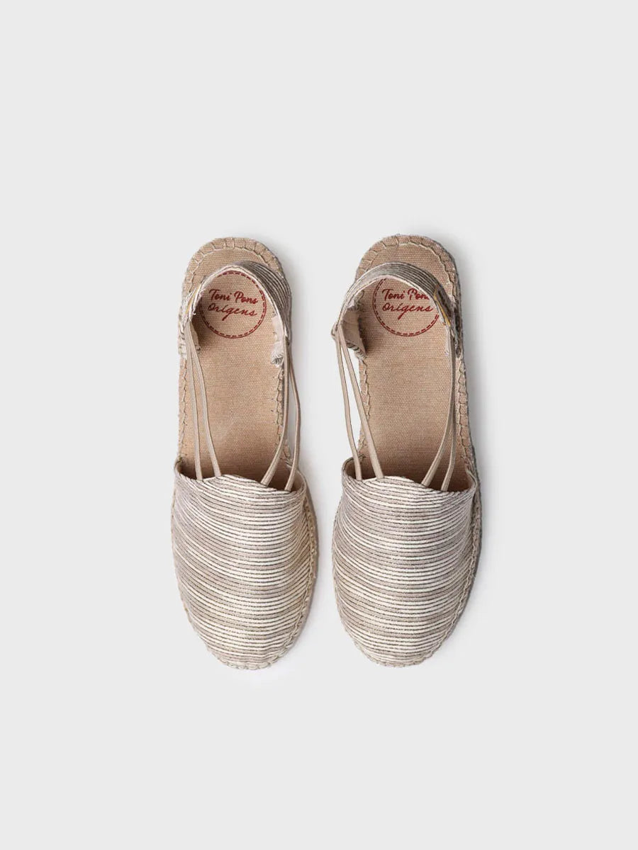 alpargatas mujer - Alpargata de cuña con tiras elásticas | TANIA-ZR - Toni Pons
