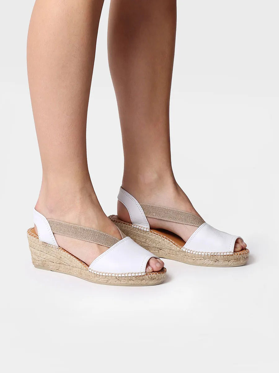 - Alpargata de cuña media de piel destalonada | TEIDE-P - Toni Pons