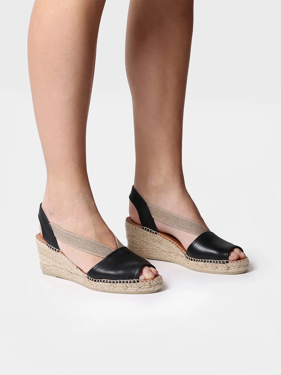- Alpargata de cuña media de piel destalonada | TEIDE-P - Toni Pons