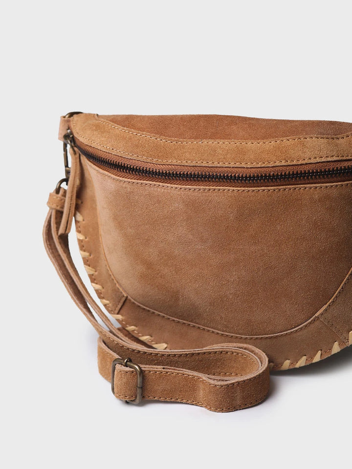 - Bolso bandolera de serraje con diseño redondeado | TEROL - Toni Pons