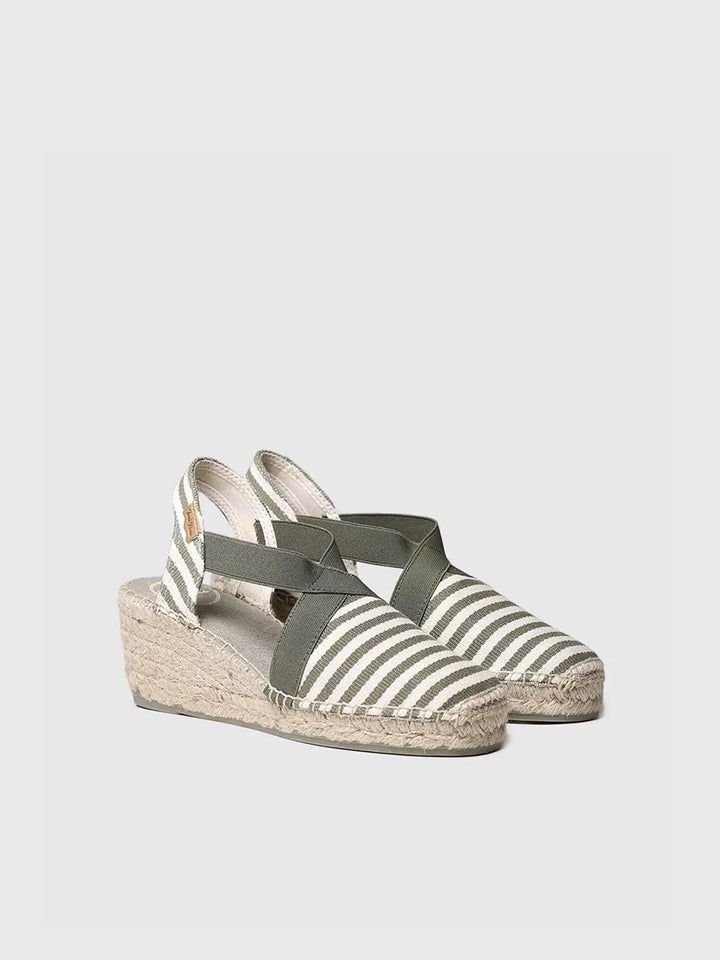 Alpargata mujer - Alpargata de cuña marinera - Toni Pons