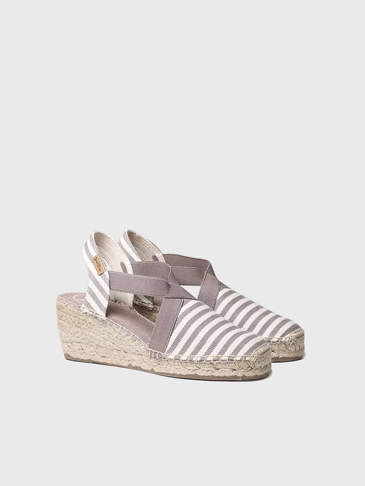 Alpargata mujer - Alpargata de cuña marinera - Toni Pons