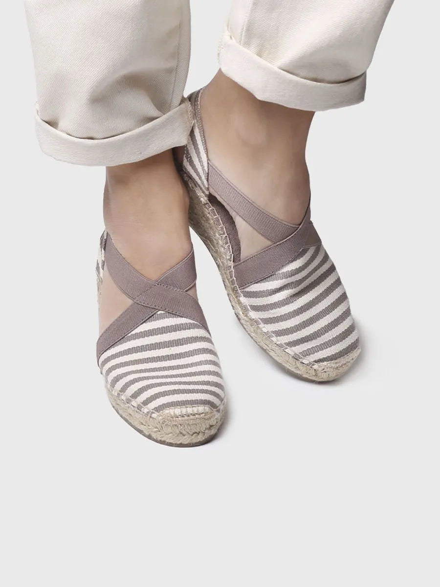 Alpargata mujer - Alpargata de cuña marinera - Toni Pons