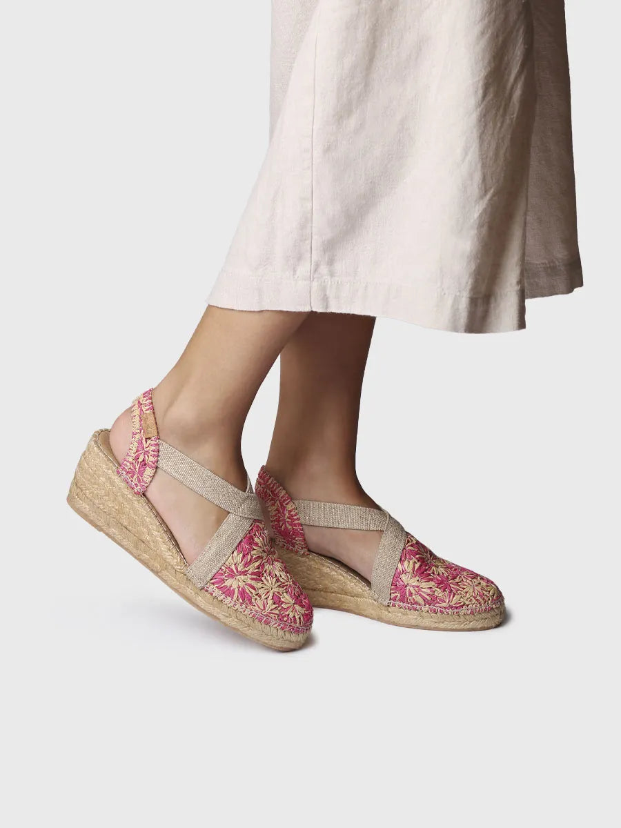 - Alpargata de cuña en rafia floral | TERRA-RF - Toni Pons