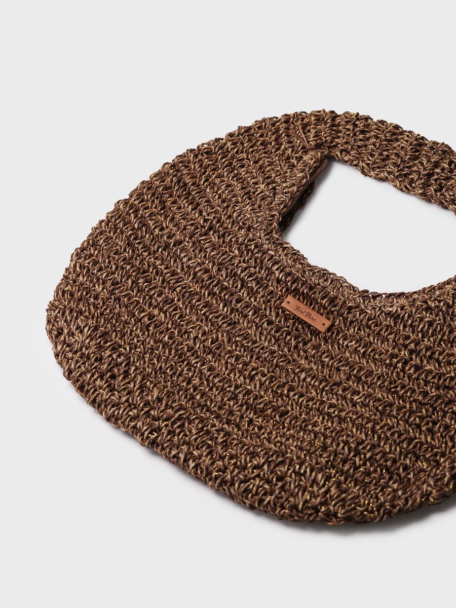 - Bolso de mano en rafia con acabado brillante | TINEO - Toni Pons