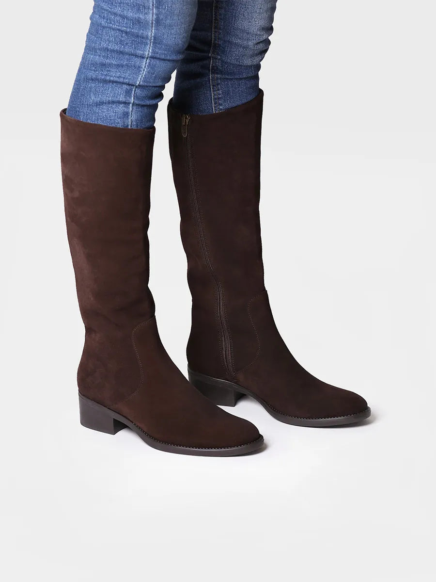 botas mujer - Bota alta para mujer en serraje | TIROL-SY - Toni Pons