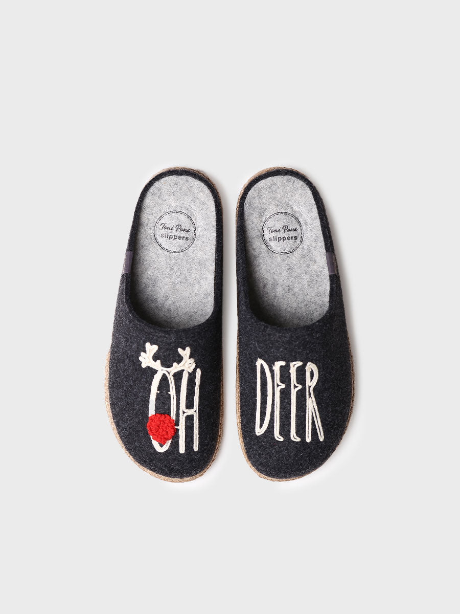 zapatillas de casa hombre - Slippers para hombre en fieltro | TOBI-DR - Toni Pons