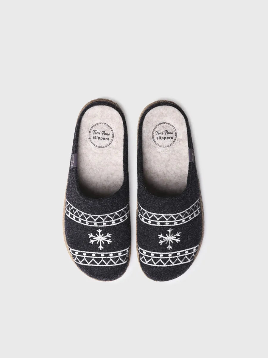 zapatillas de casa hombre - Slippers para hombre en fieltro | TOBI-EF - Toni Pons