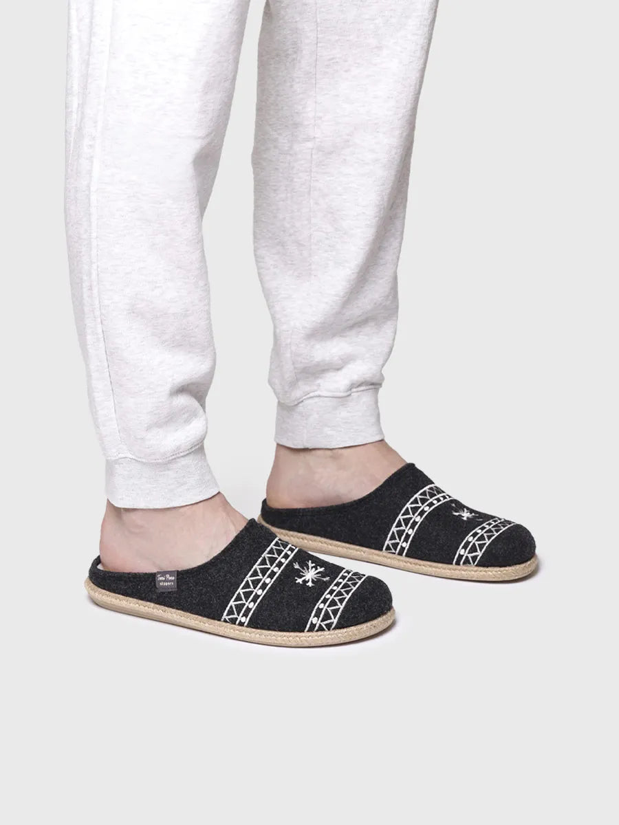 zapatillas de casa hombre - Slippers para hombre en fieltro | TOBI-EF - Toni Pons