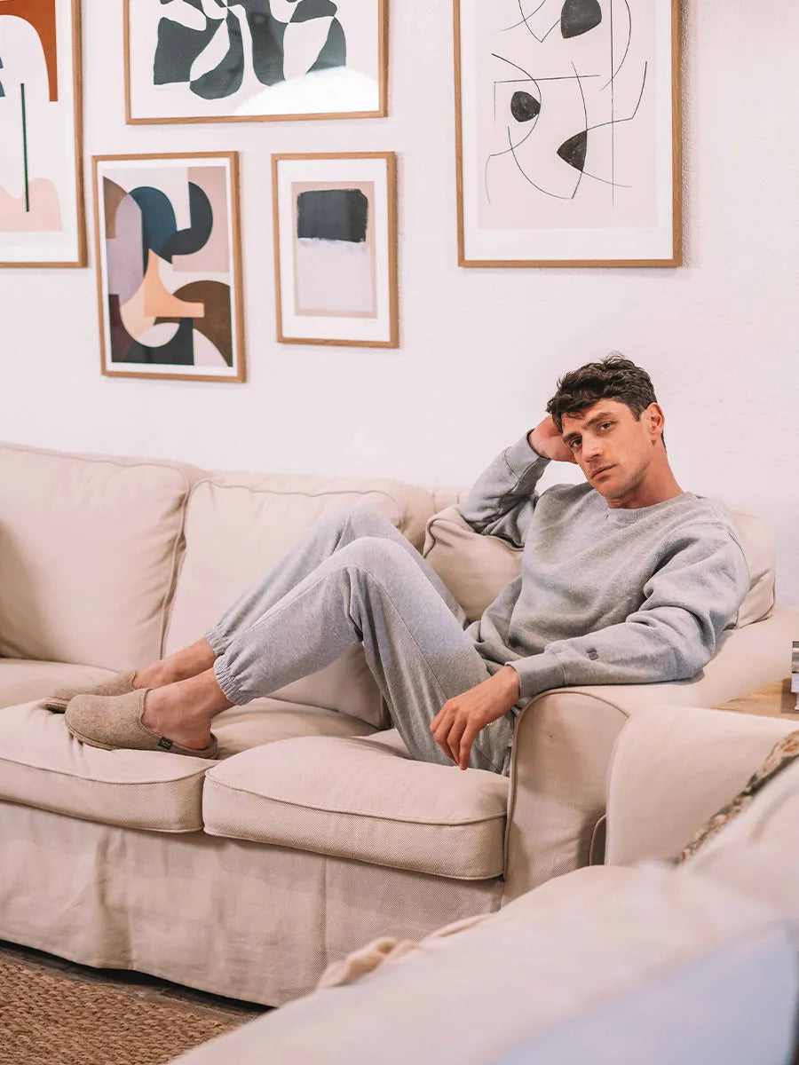 zapatillas de casa hombre - Slippers para hombre de lana reciclada | TOMAS-RW - Toni Pons