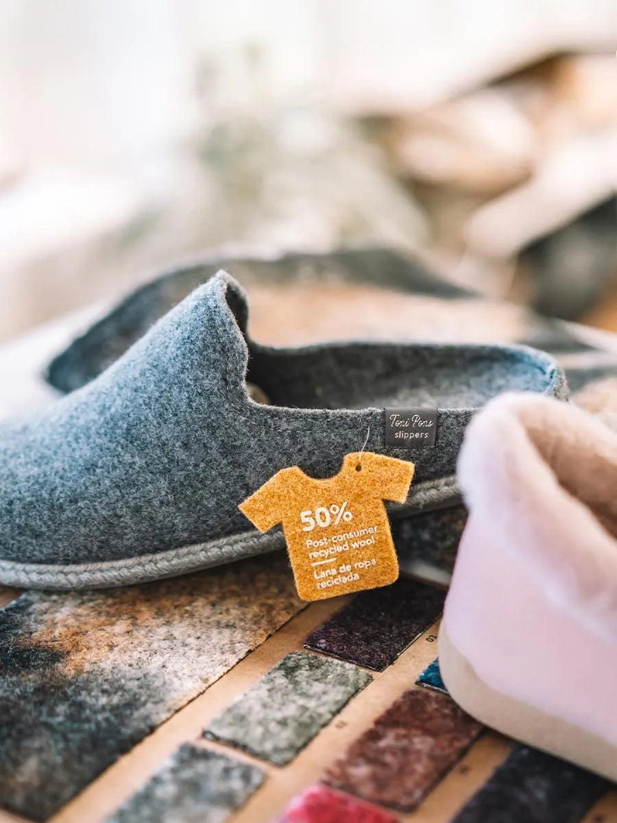 zapatillas de casa hombre - Slippers para hombre de lana reciclada | TOMAS-RW - Toni Pons