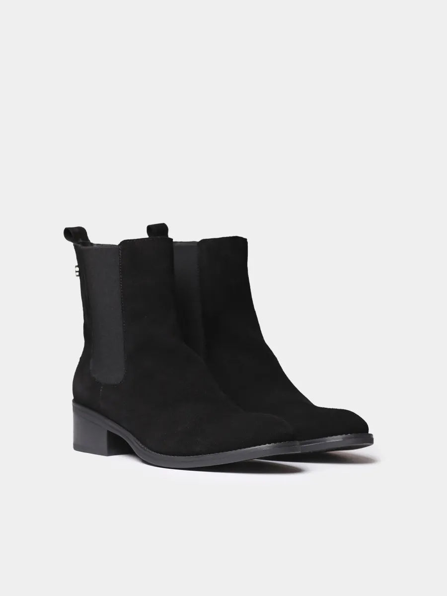 Women’s two-tone split leather trainer