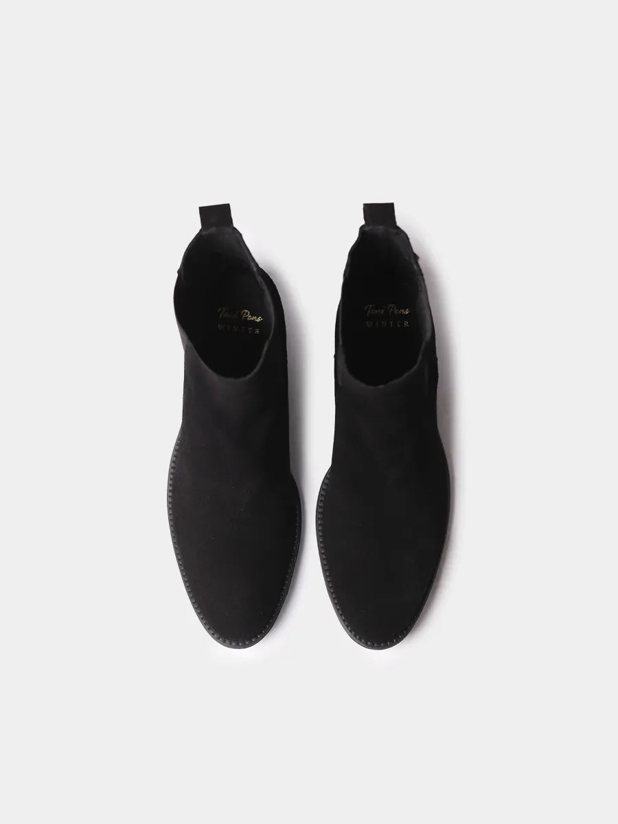 Women’s two-tone split leather trainer