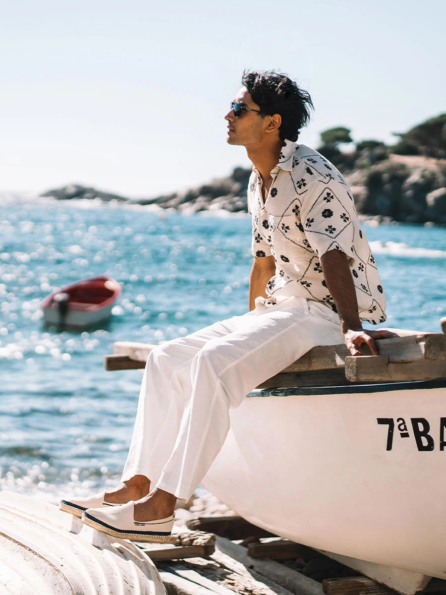 - Alpargata de hombre en lona bordada | TREUMAL - Toni Pons