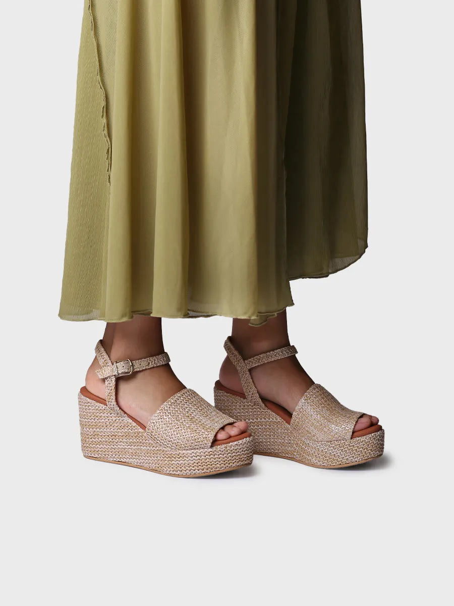 Alpargatas mujer - Alpargata alta de mujer en rafia | TULIA - Toni Pons