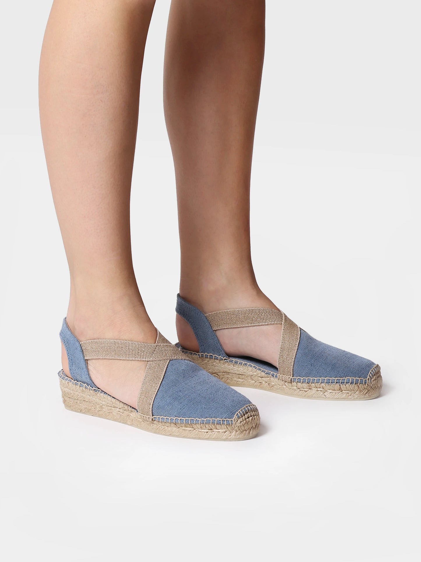 Alpargata vegana plana para mujer en tejido de algodón | VERDI-V