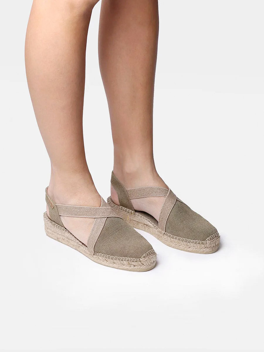 - Alpargata vegana plana para mujer en tejido de algodón | VERDI-V - Toni Pons