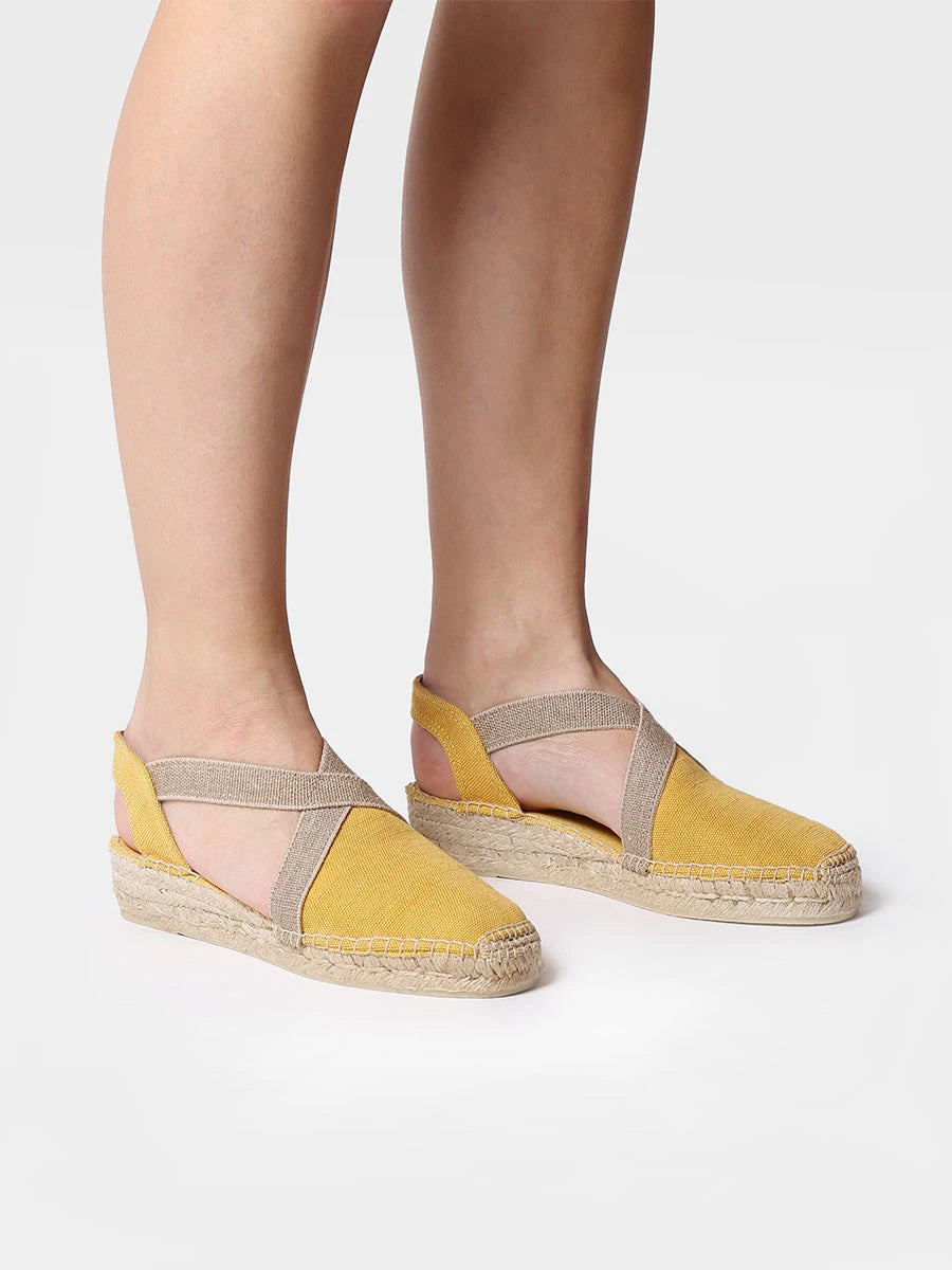 Alpargata vegana plana para mujer en tejido de algodón | VERDI-V