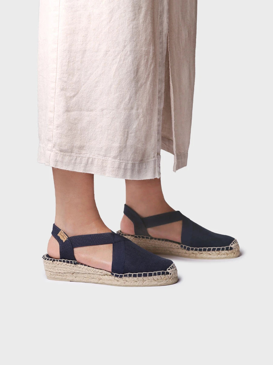 Espadrilla vegana bassa da donna con elastici | VERONA