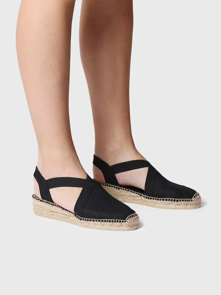 Alpargatas mujer - Alpargata vegana plana para mujer con elásticos | VERONA  - Toni Pons