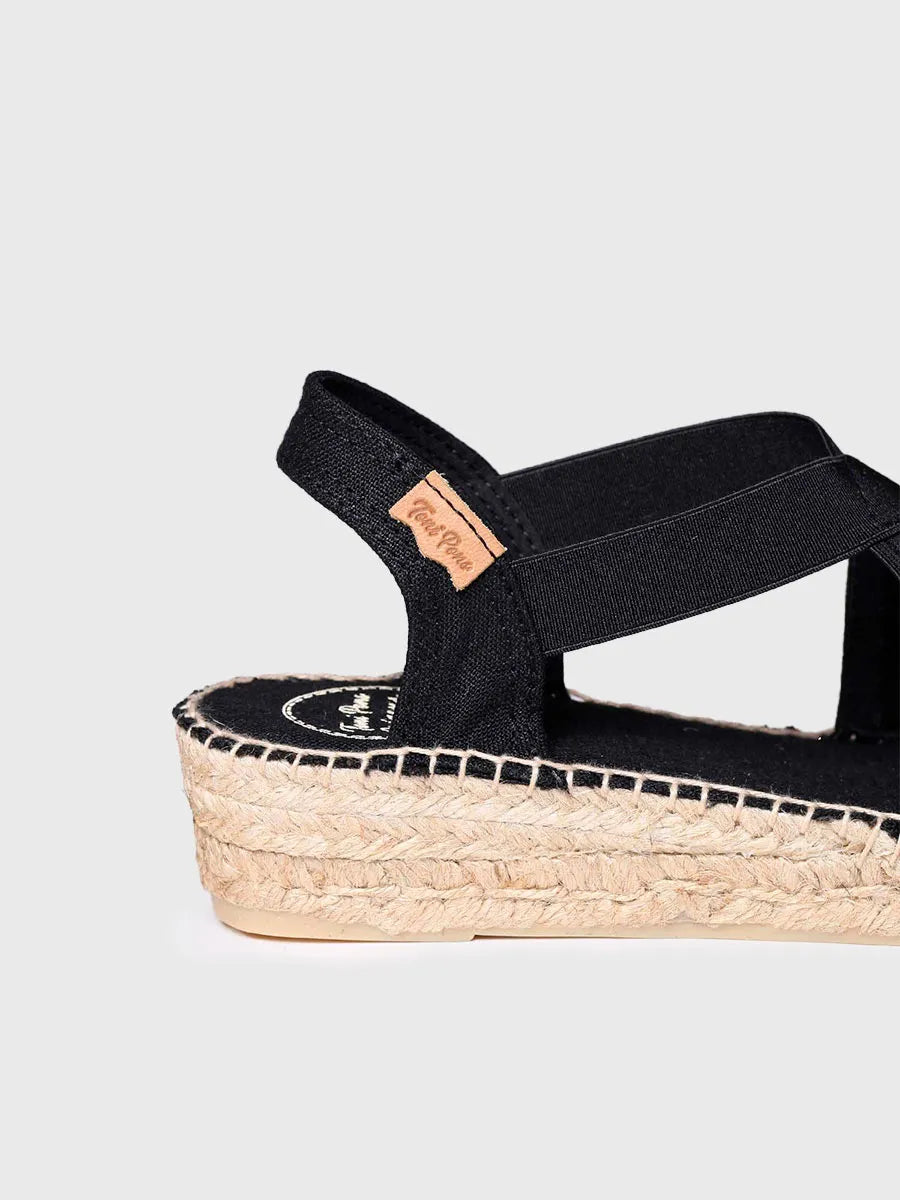 Alpargatas mujer - Alpargata vegana plana para mujer con elásticos | VERONA  - Toni Pons