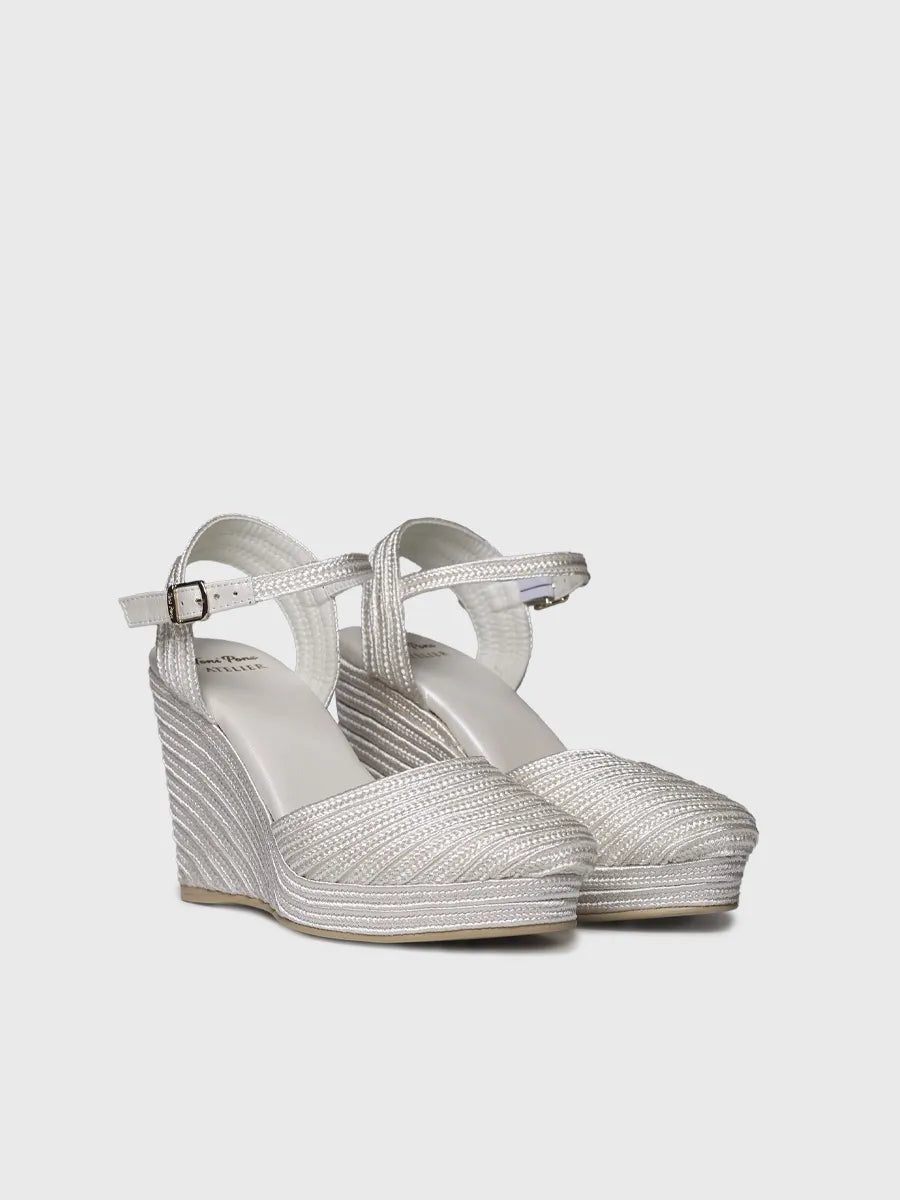  - Alpargatas de cuña de mujer satinadas | ADELINE  - Toni Pons  