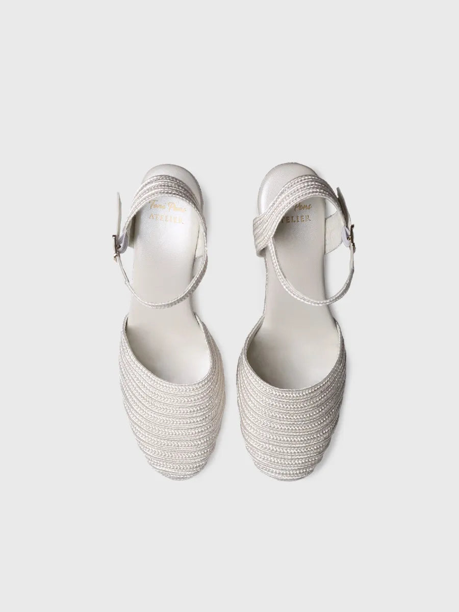  - Alpargatas de cuña de mujer satinadas | ADELINE  - Toni Pons  