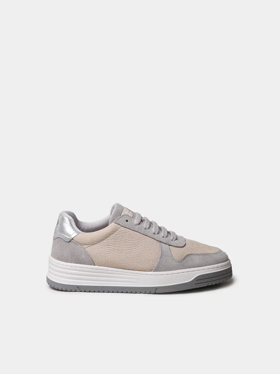 Men's sneakers with elastic laces in nubuck